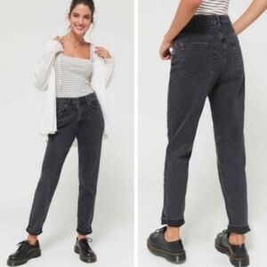 BDG | Women's Black Mom Jeans Size W31 Grunge High Waist Rocker Biker Whimsigoth